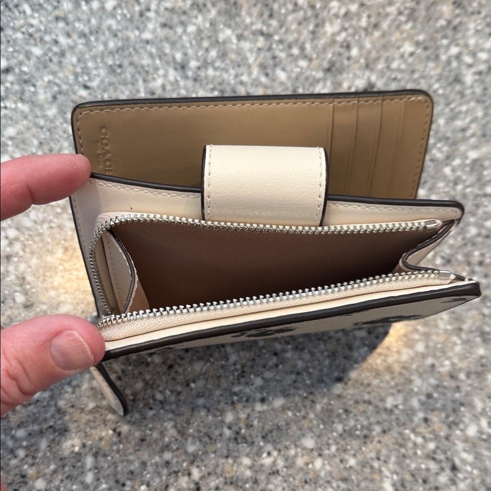 Coach White and Black Floral Wallet - Picture 10 of 10